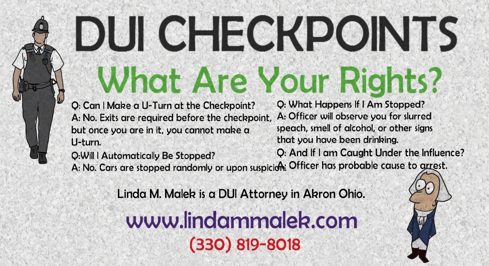 ohio dui checkpoints rights by akron dui lawyer linda malek